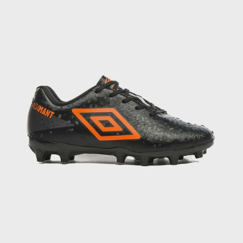 Chuteira Infanto-juvenil Campo Adamant Jr. Preto Laranja Umbro U07FB079-160
