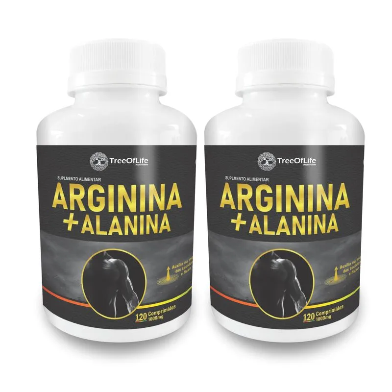 Kit 2x L-arginina Alanina 240 Comprimidos 1000mg Tree