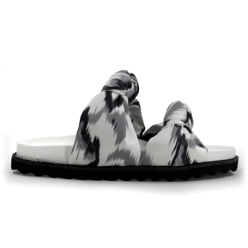 Sport Sandal Cecconello Tira em Nó 34 / Branco / Cinza