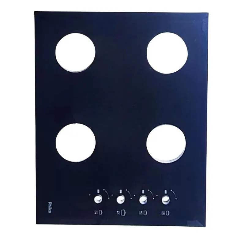Tampa Vidro Fogão Cooktop Philco Cook Chef 4 Bocas De Lote