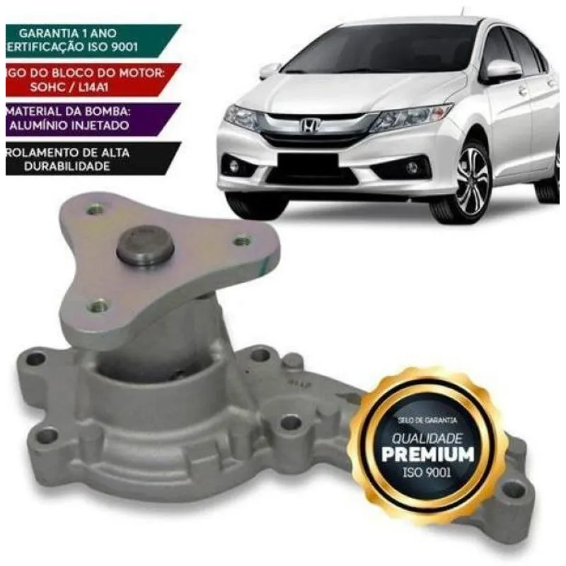Bomba D Agua Honda City 1.5 16v 2010 2011 2012 2013 Á 2016
