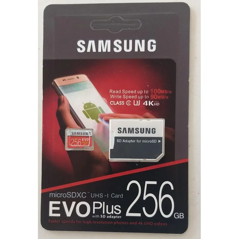 Cartão Micro Sd Samsung Evo Plus 256 Gb Em
