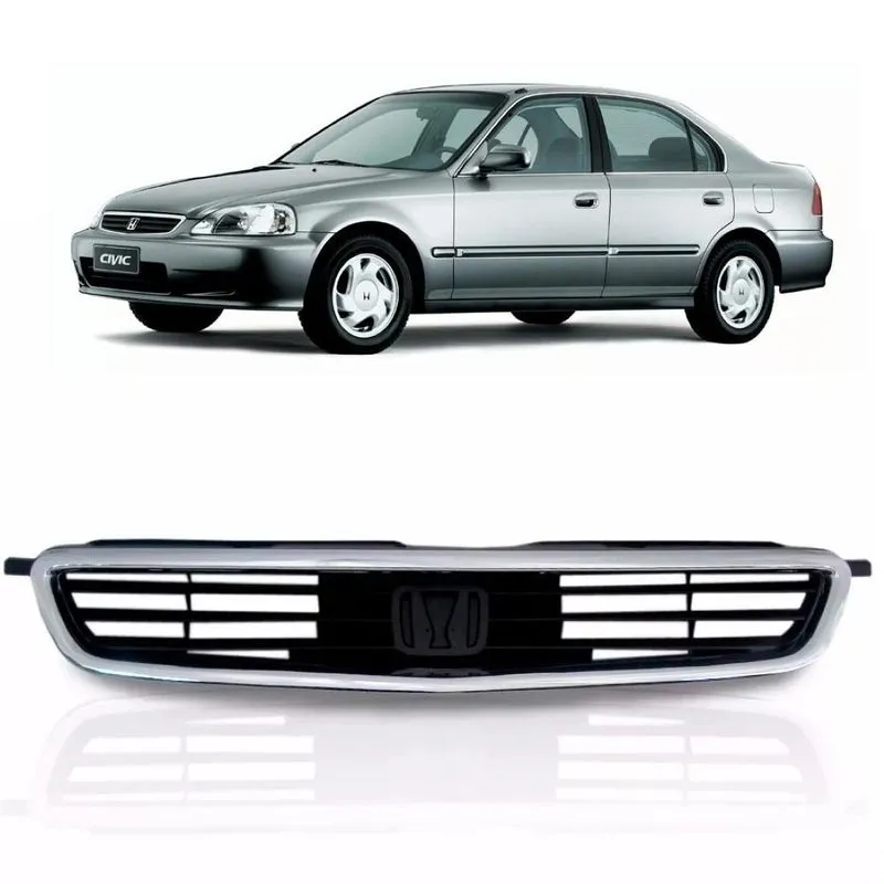 Grade Honda Civic 1998 Com Moldura Cromada