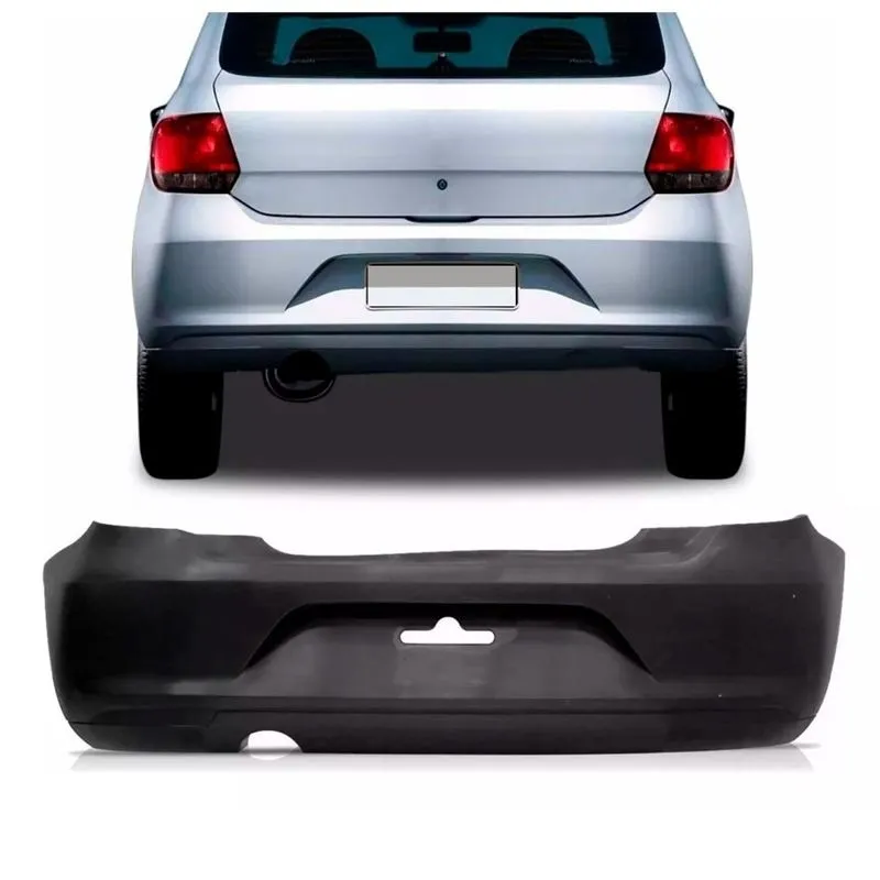 Parachoque Traseiro Gol G6 2013 A 2016 S/refletor Preto Liso
