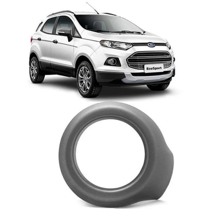 Aro Moldura Milha Ecosport 2015 16 2017 Cinza