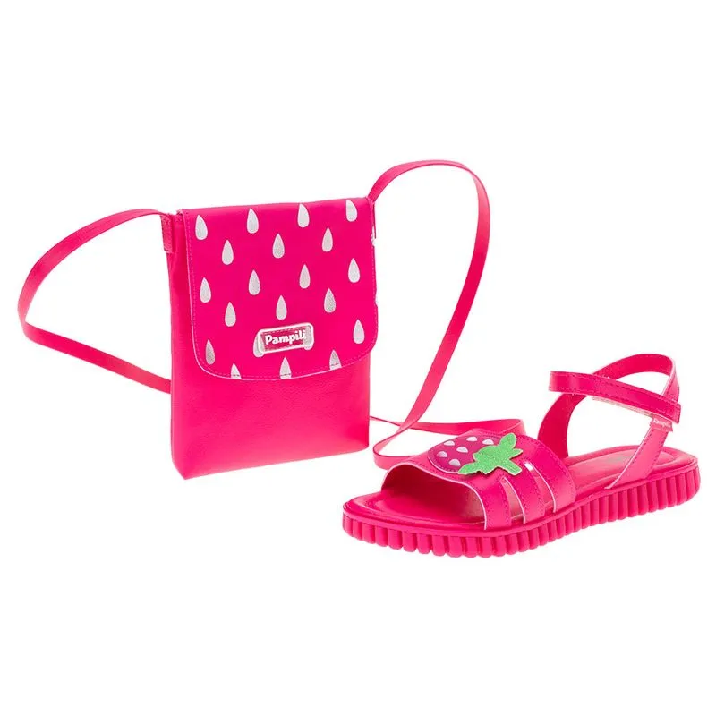 Kit Sandália Infantil + Bolsa Pampili - 123163 PINK 32