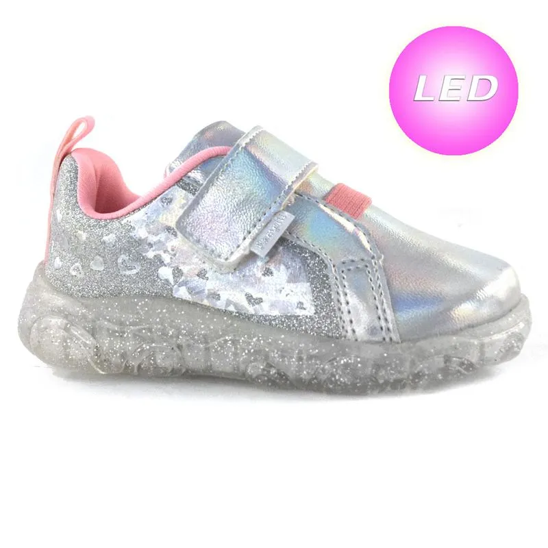 Tênis Infantil de LED Pampili do 20 ao 27 Prata 682.033 20