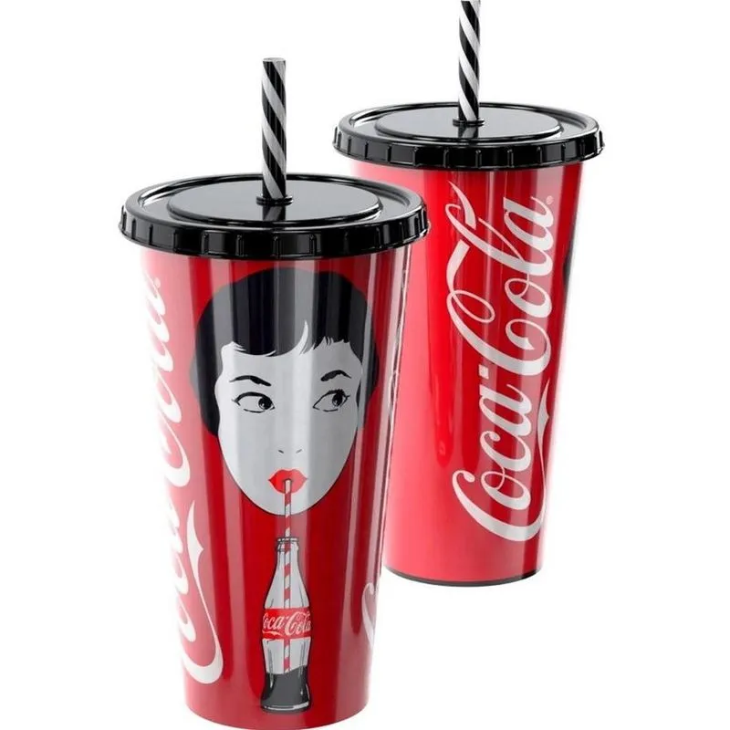 Copo Personalizado Coca Cola Com Tampa Rosquéavel