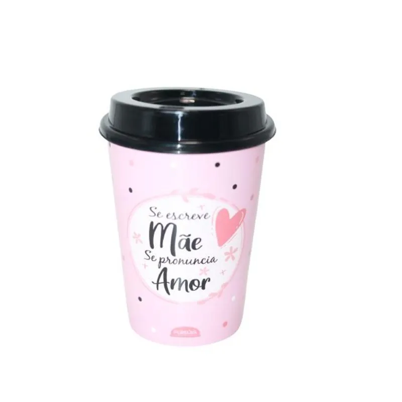 Copo De Plastico Com Tampa Bico Capacidade De 320ml