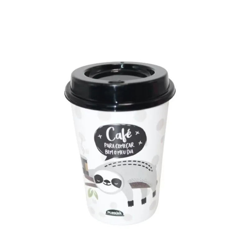 Copo De Plastico Com Tampa Bico Capacidade De 320ml