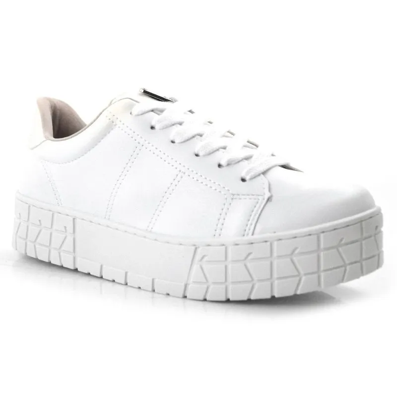 Tênis Flatform Feminino Via Marte Branco 21-13204-01 37
