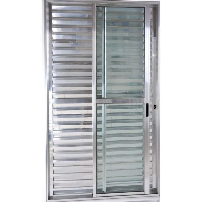 Porta Balcão de Correr 3 Folhas 2,10x1,20 Linha 25 Brilhante
