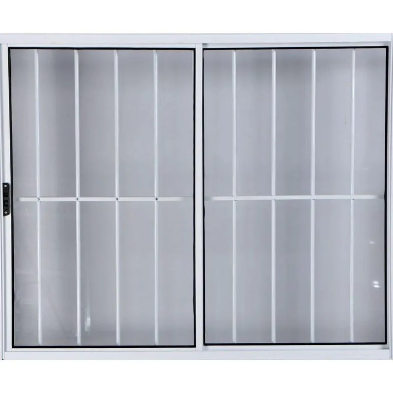Vitro de Alumínio 2 Folhas 1,00x1,20 com Grade Branco