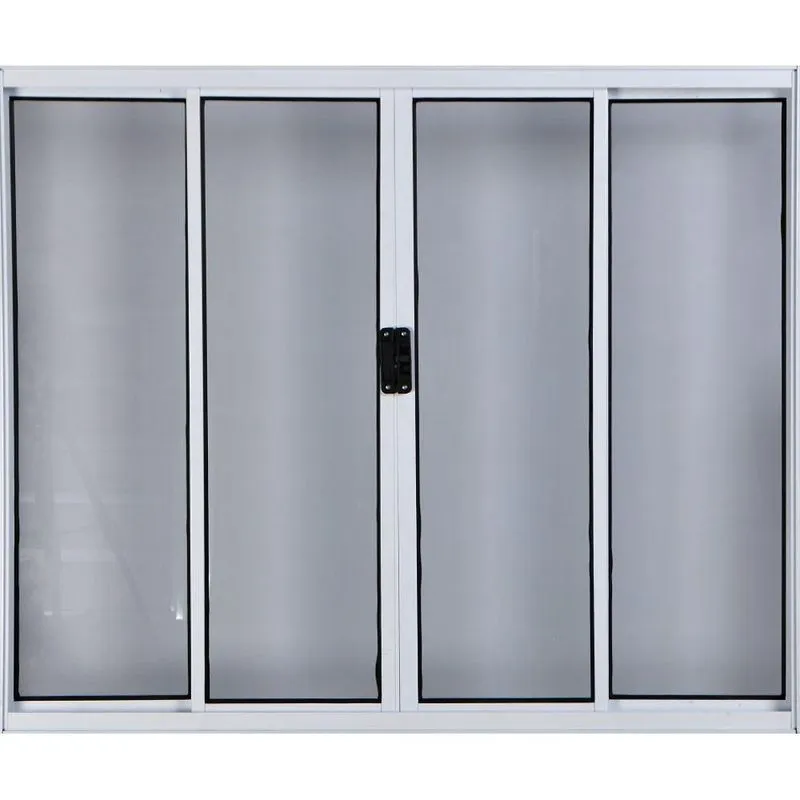 Vitro de Alumínio 4 Folhas 1,20x1,20 sem Grade Branco