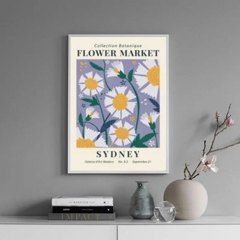 Quadro Poster Flower Market - Sydney 33x24cm