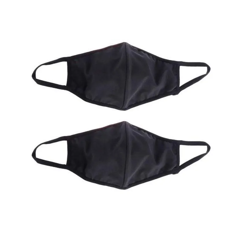Kit 50 Máscaras De Pano Lavável 2 Camadas De Proteção Preta
