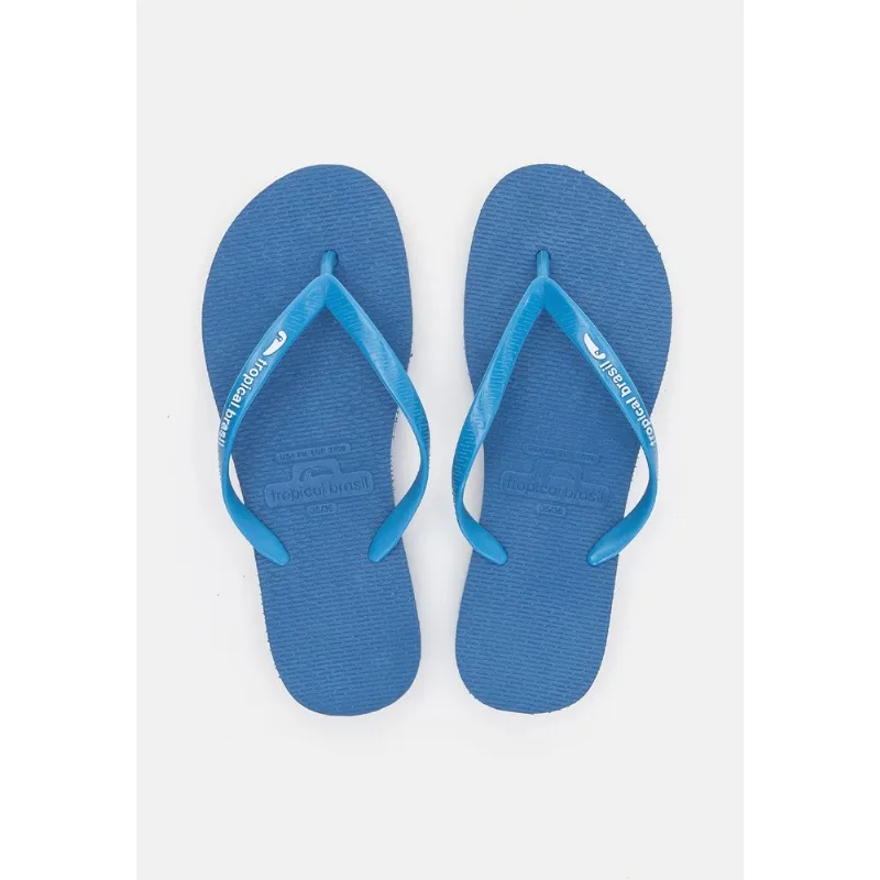Chinelo Tropical Brasil Tamanco Azul com Branco - 39
