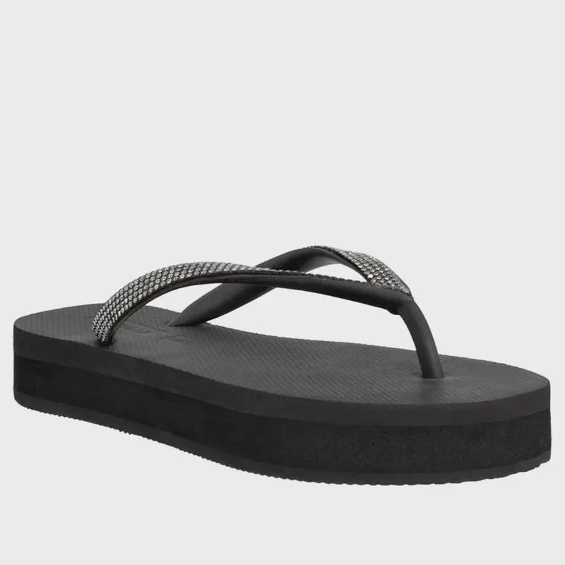 Tamanco Tropical Br Slim Glitter Preta 33/34