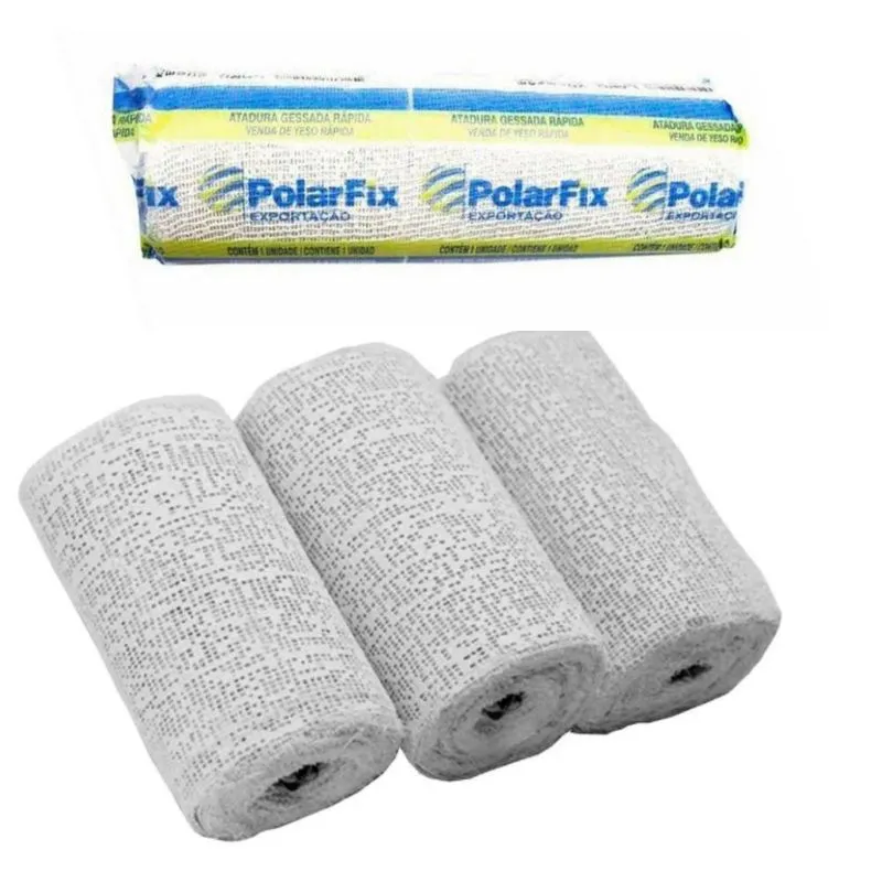 Atadura Gessada 10cm Bandagem Gessoterapia Estética 10 Un.