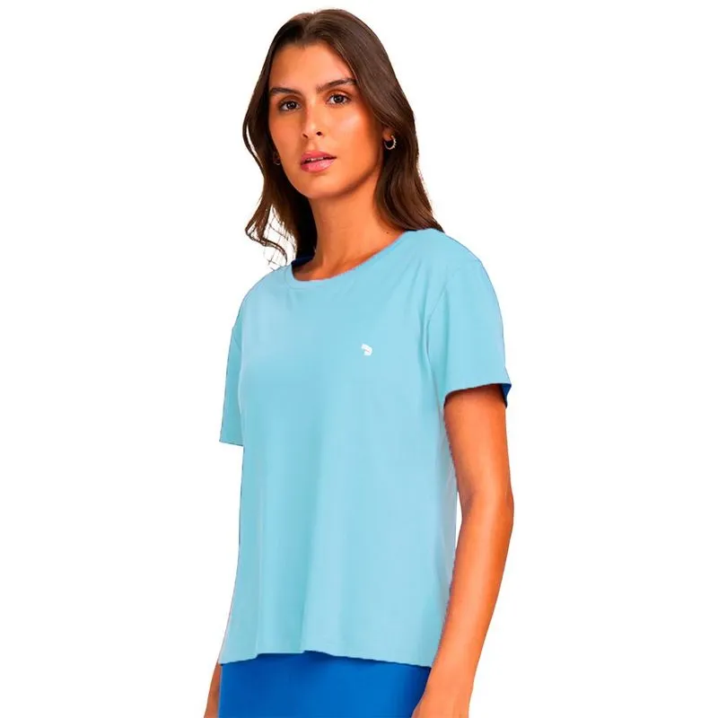 Camiseta Alto Giro Eterna Feminina P / Azul