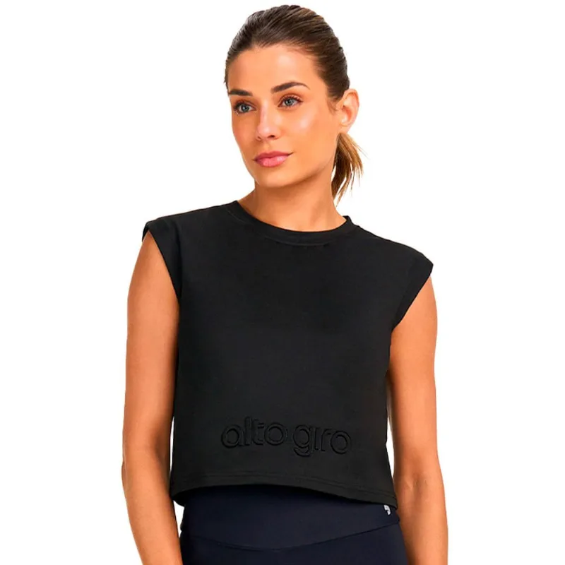 Regata Alto Giro Relevo Feminina P / Preto