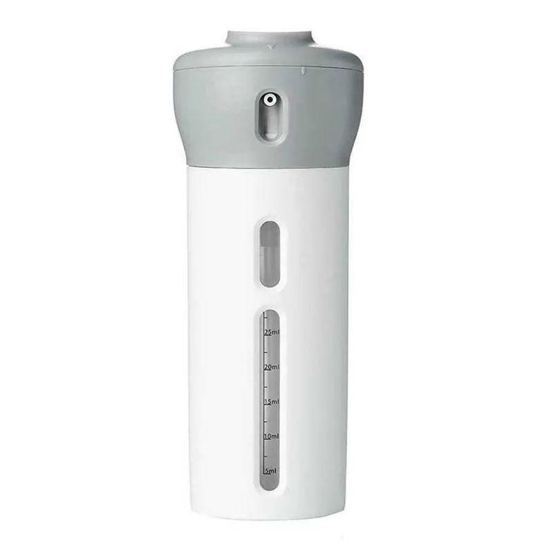 Garrafa Portátil 4 Em 1 Dispensador 4 Frascos Shampoo Loção