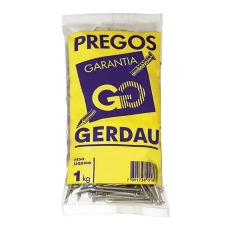 Prego Com Cabeca 17x21 Gerdau