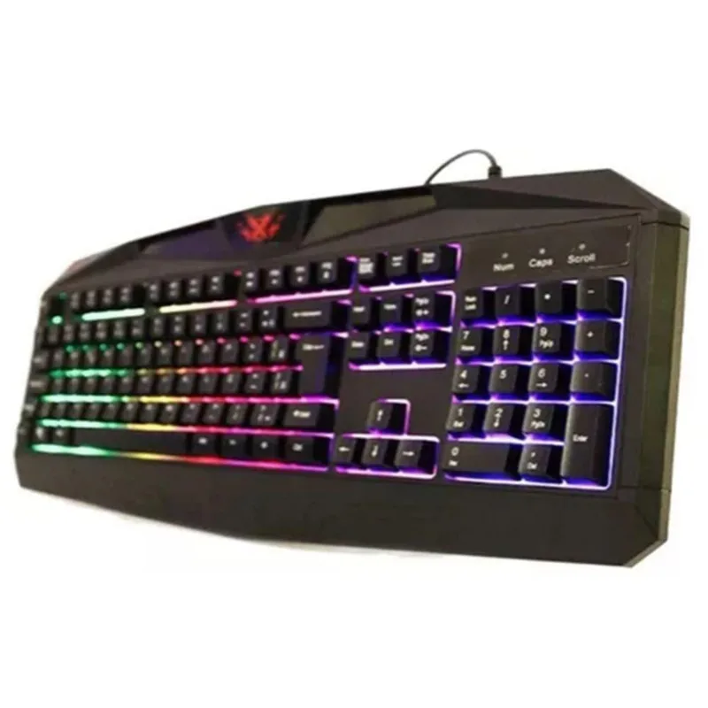 Teclado Semi-Mecanico Usb Para Jogos Com Cores - A.R Variedades Mt