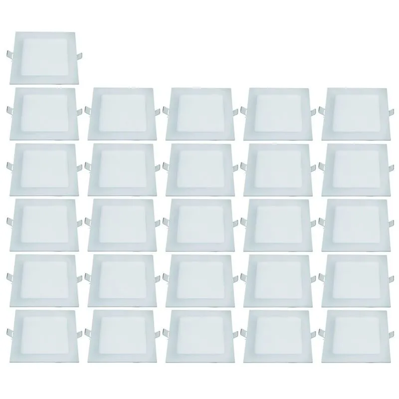 Kit 26 Painel Led 18w Quadrado 6500k - G-light