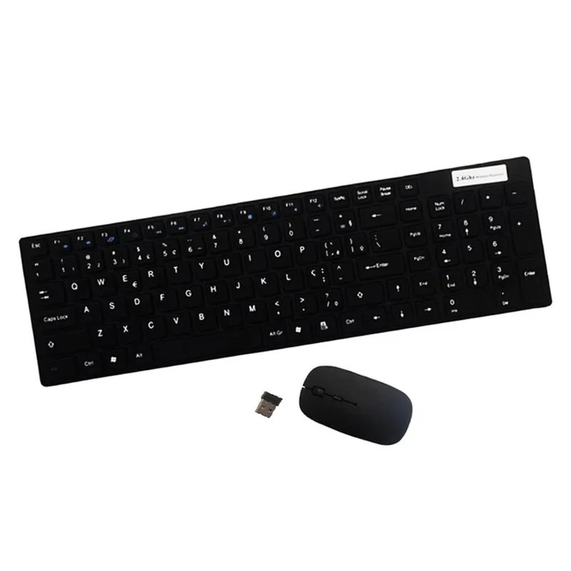 Kit Teclado E Mouse Wireless Sem Fio 1600dpi Smart 2.4ghz