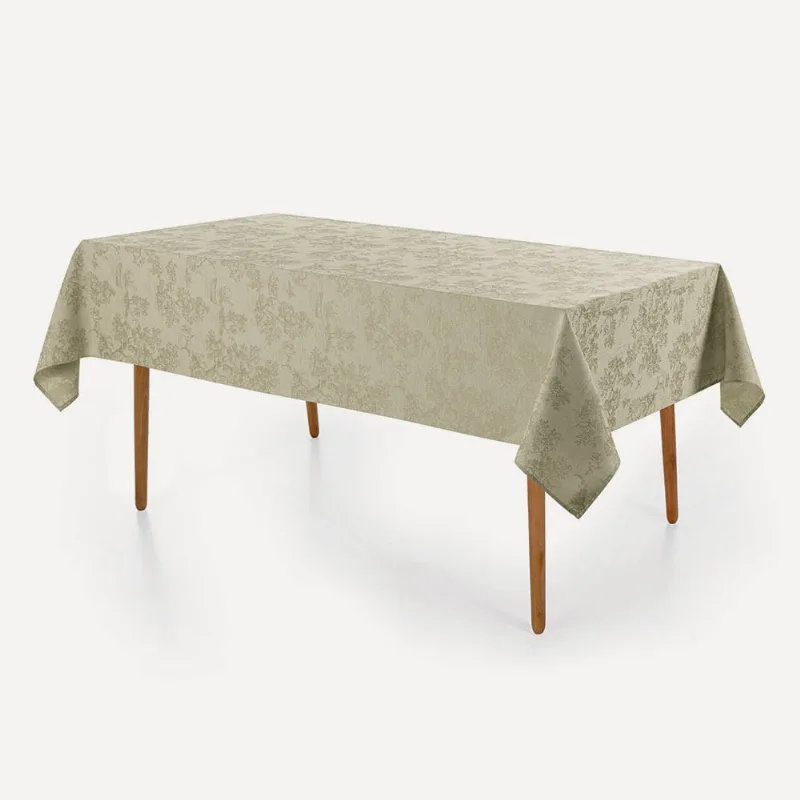 Toalha de Mesa Retangular 12 Lugares Grazia Alecrim