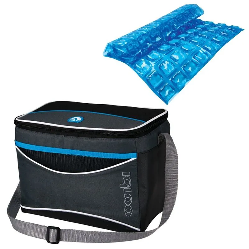 Bolsa Térmica 5 Litros Tech Soft 6 Igloo + Folha de Gelo Flexivel com 44 Cubos