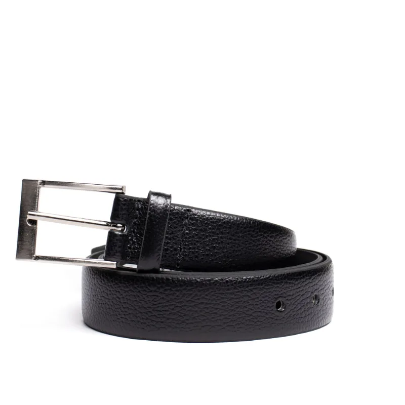 Cinto Masculino Fasolo Couro Social G212143 751 Níquel Preto - 95