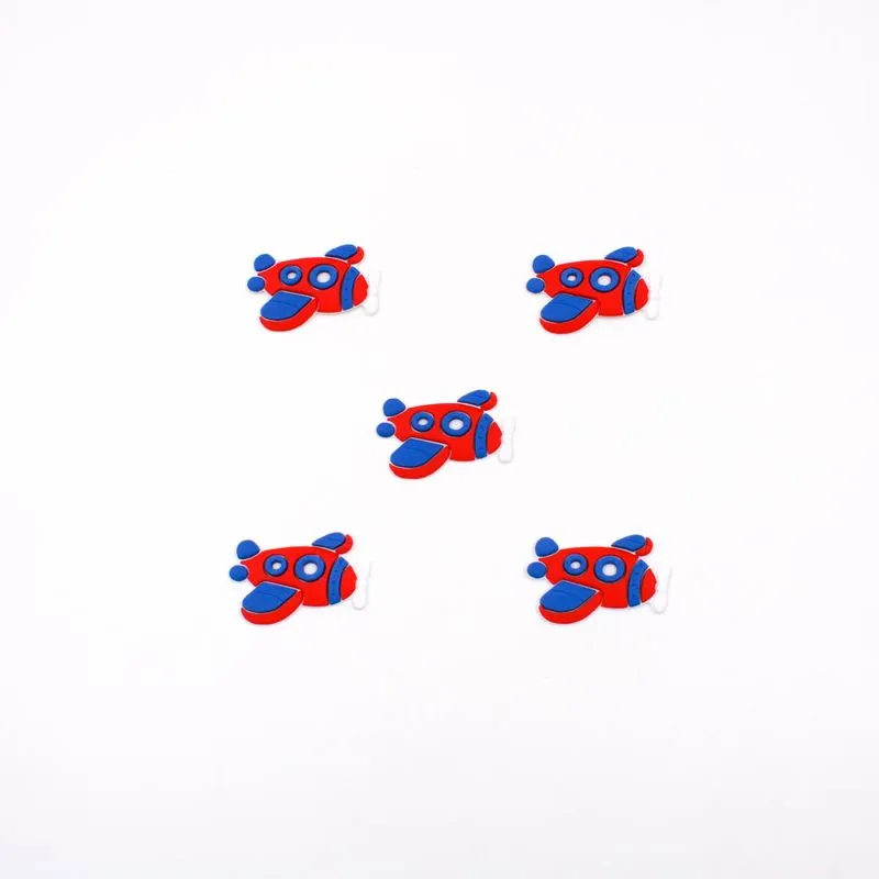 APLIQUE AVIÃO 45X30MM EMBORRACHADO COM 50 PEÇAS 201 - Vermelho