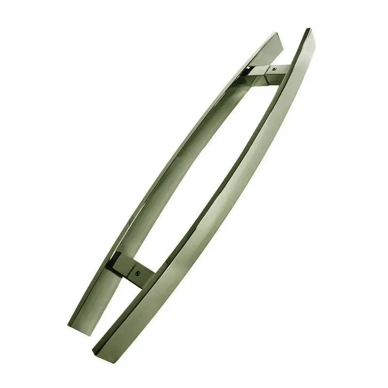 Puxador Porta Pivotante Inox Bronze Curvo Italy - 60 Cm