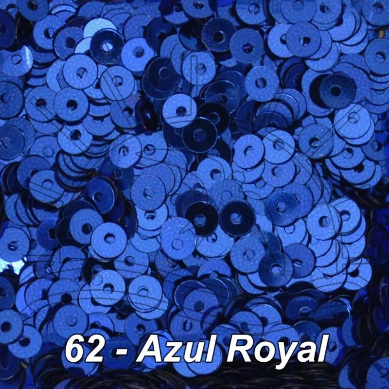 Paetê Metálico - 4mm 062 - azul royal
