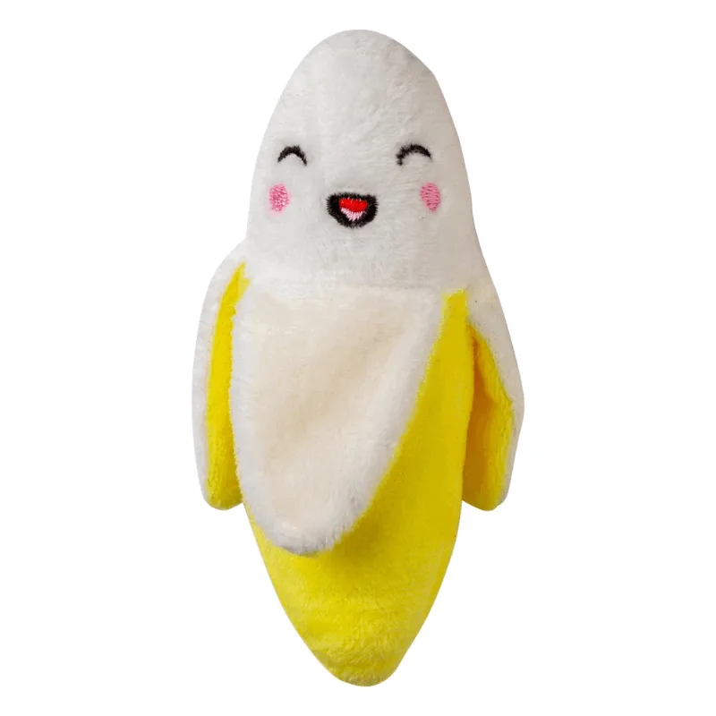 BRINQUEDO PET PELUCIA BANANA 15CM R.KM002 ÚNICA