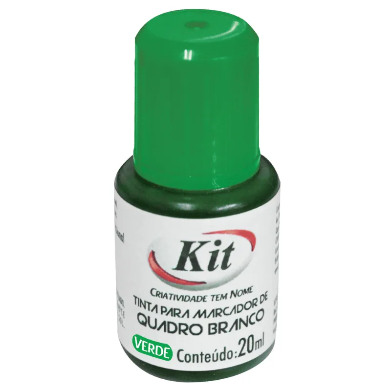 TINTA P/MARCADOR QUADRO BRANCO 20ML R.2301B VERDE ÚNICA