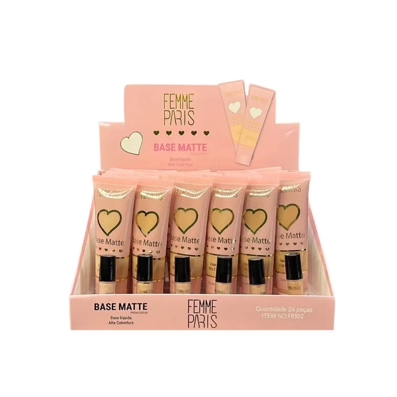 Base Matte Cor 15 ao 20 C/24 Unid - Femme Paris (FR102)