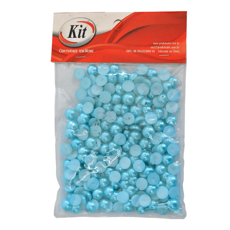 MEIA PEROLA 50GRS 10MM DH-HL10 ZY54 AZUL AZUL
