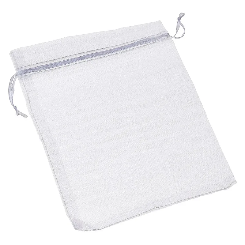 Saco Organza Branco 10x15cm Kit com 10 Unidades 1134-2