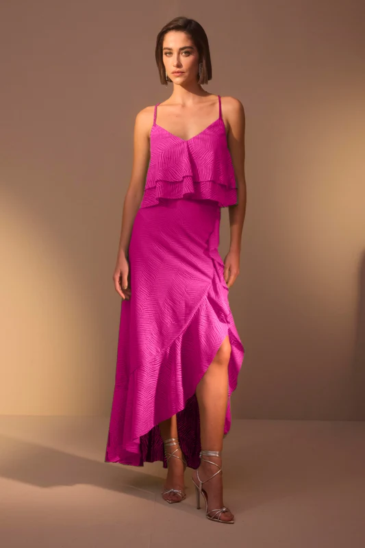 Top Liso Com Alças De Cordão Rosa Dos Tropicos / M / Feminino