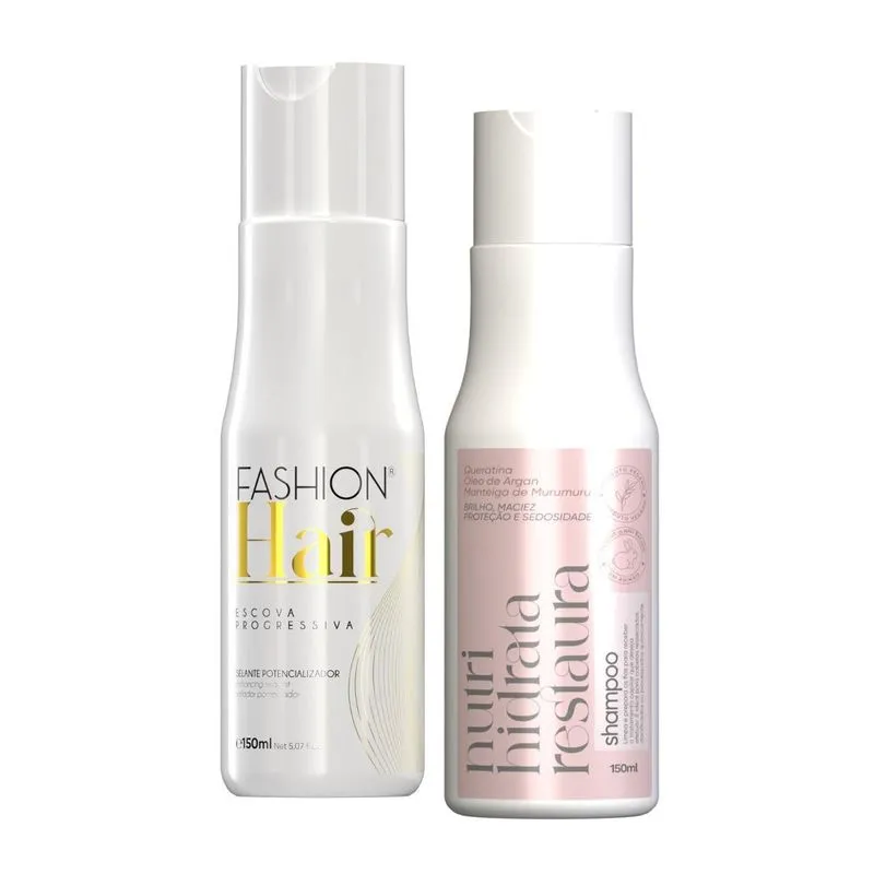 Kit Alisamento Profissional Fashion Hair + Shampoo 150ml