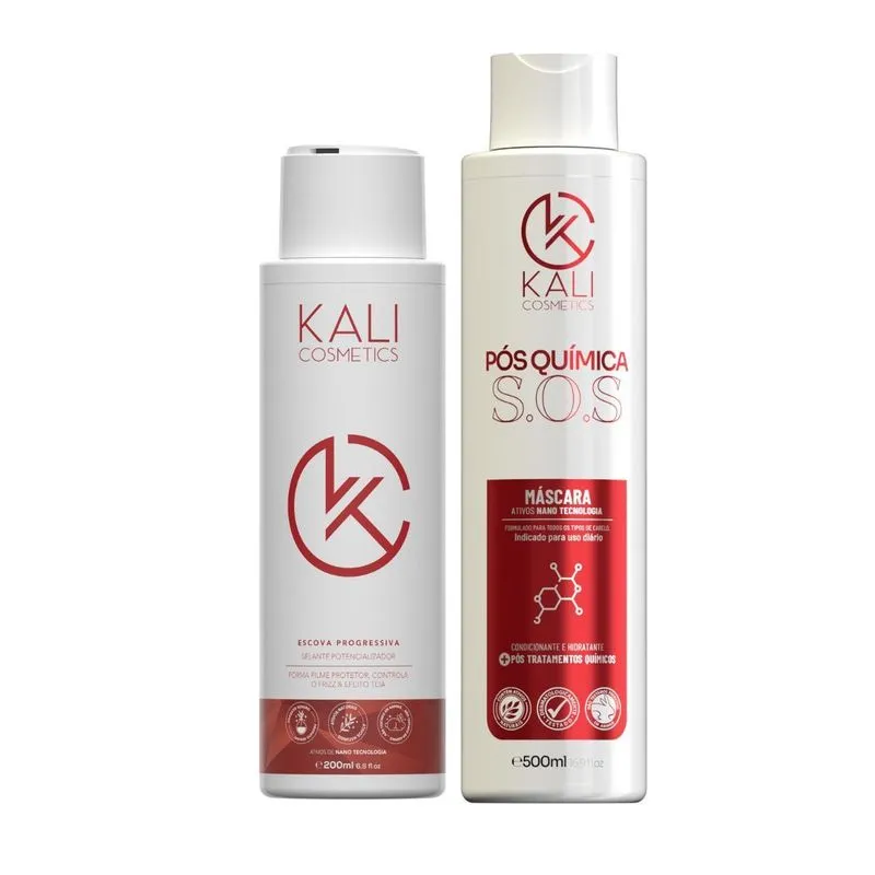 Alisamento Profissional Kali Cosmetics 200ml E Shampoo 500ml