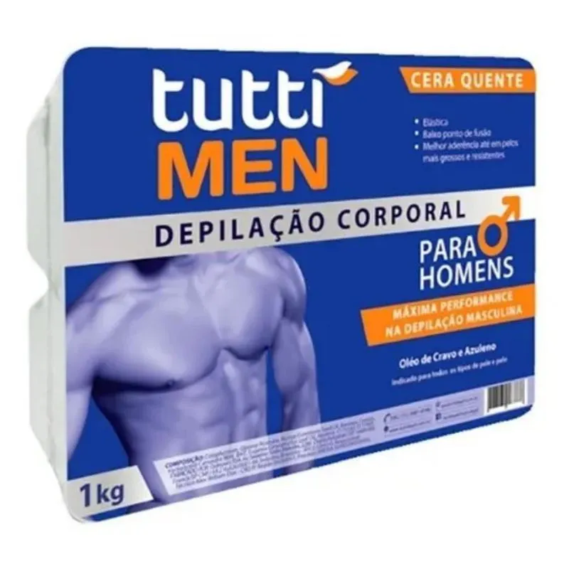 Cera Elástica Men 1kg Tutti Depil Revitaliza A Pele