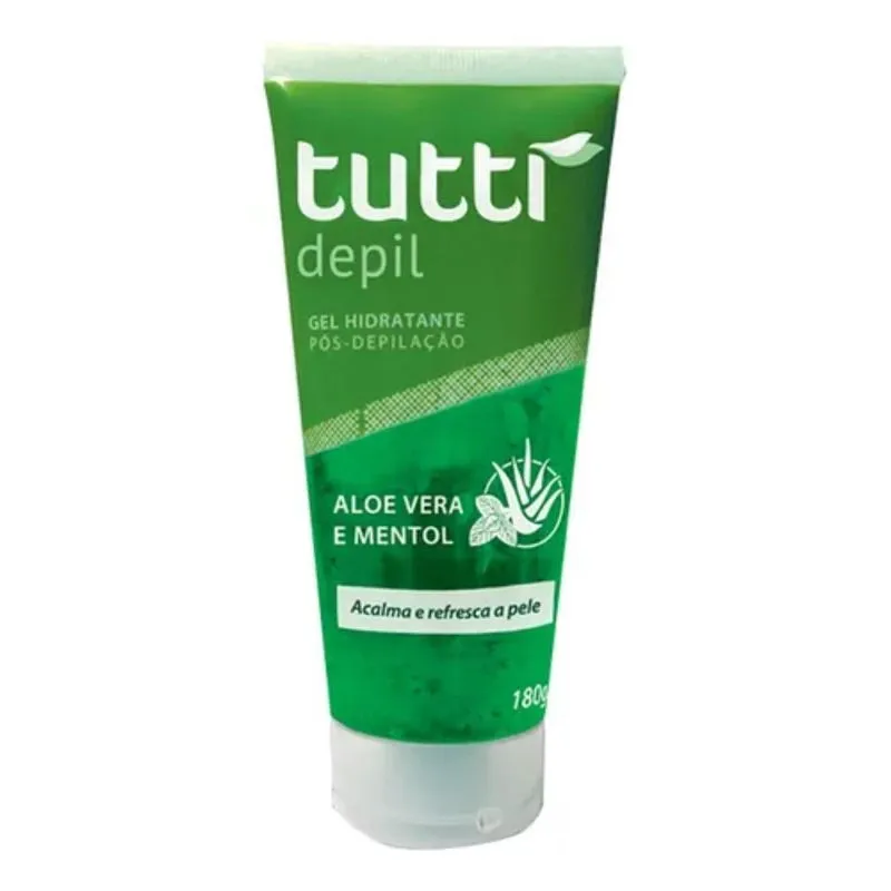 Tutti Depil Gel Pós Depilatório Aloe Vera E Menta 180g