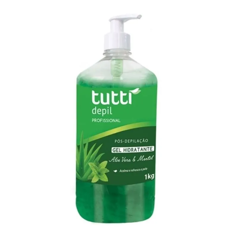 Tutti Depil Gel Pós Depilação Aloe Vera E Menta 1l Premium