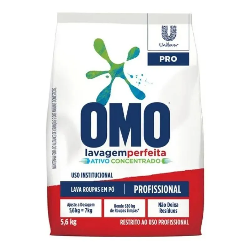 Detergente Em Pó Omo Lavagem Profissional Perfeita 5.6kg