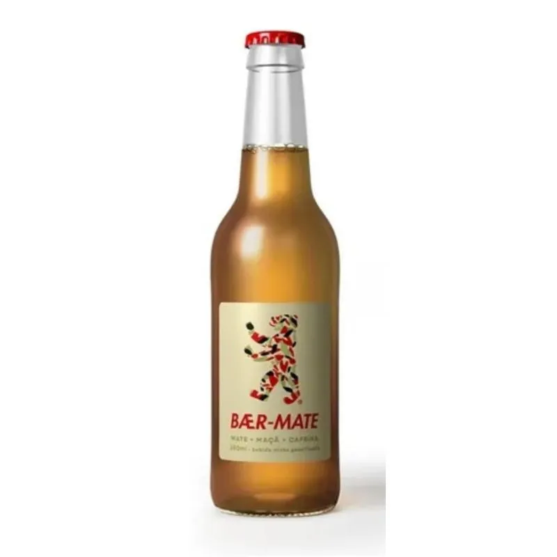 Chá Gaseificado Baer-Mate 350ml Com L-Teanina