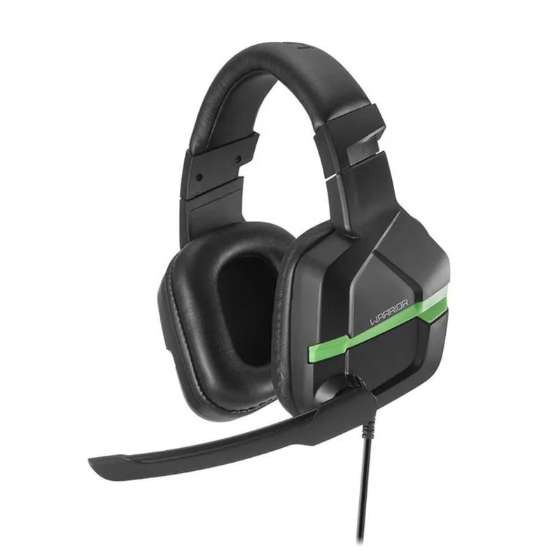 Warrior Askari Headset Gamer Com Entrada P3 Para Xbox Verde